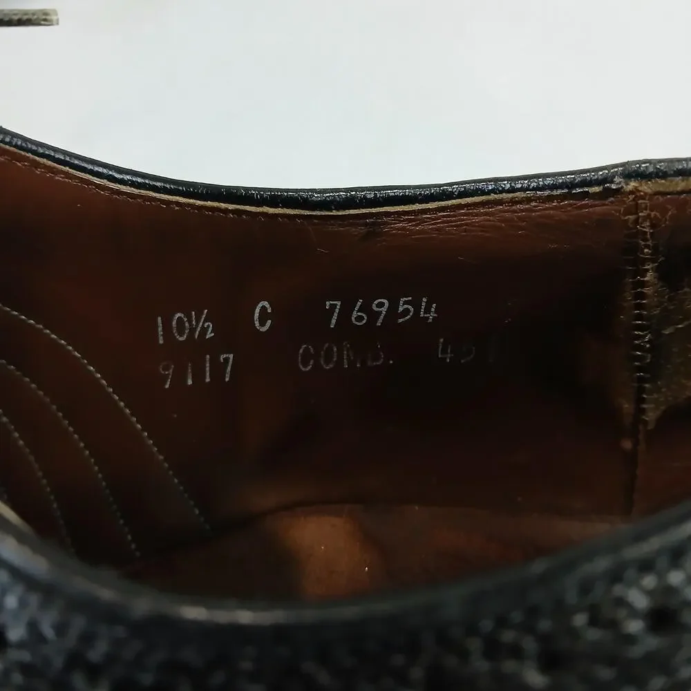 Vintage Allen Edmonds MacNeil Shoes Mens Size 10.5 C Wingtip Leather USA 90s